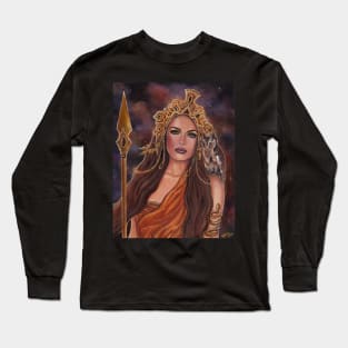 Athena Greek goddess by Renee Lavoie Long Sleeve T-Shirt